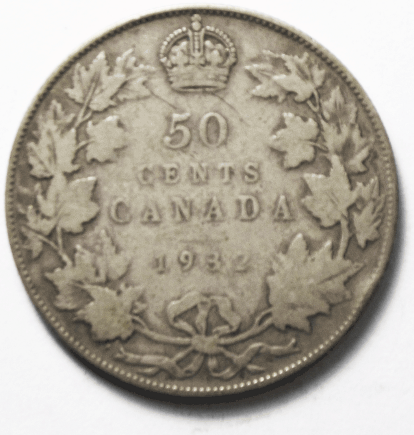 1932 50c Fifty Cents Silver Coin Canada Half Dollar KM# 25a Only 19,213 Minted