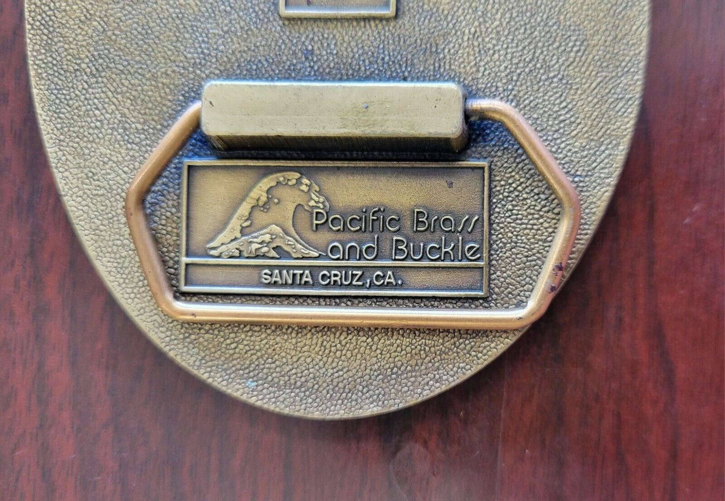 Questar Pipeline Belt Buckle Solid Brass 6 Year Safety Award Pacific Brass