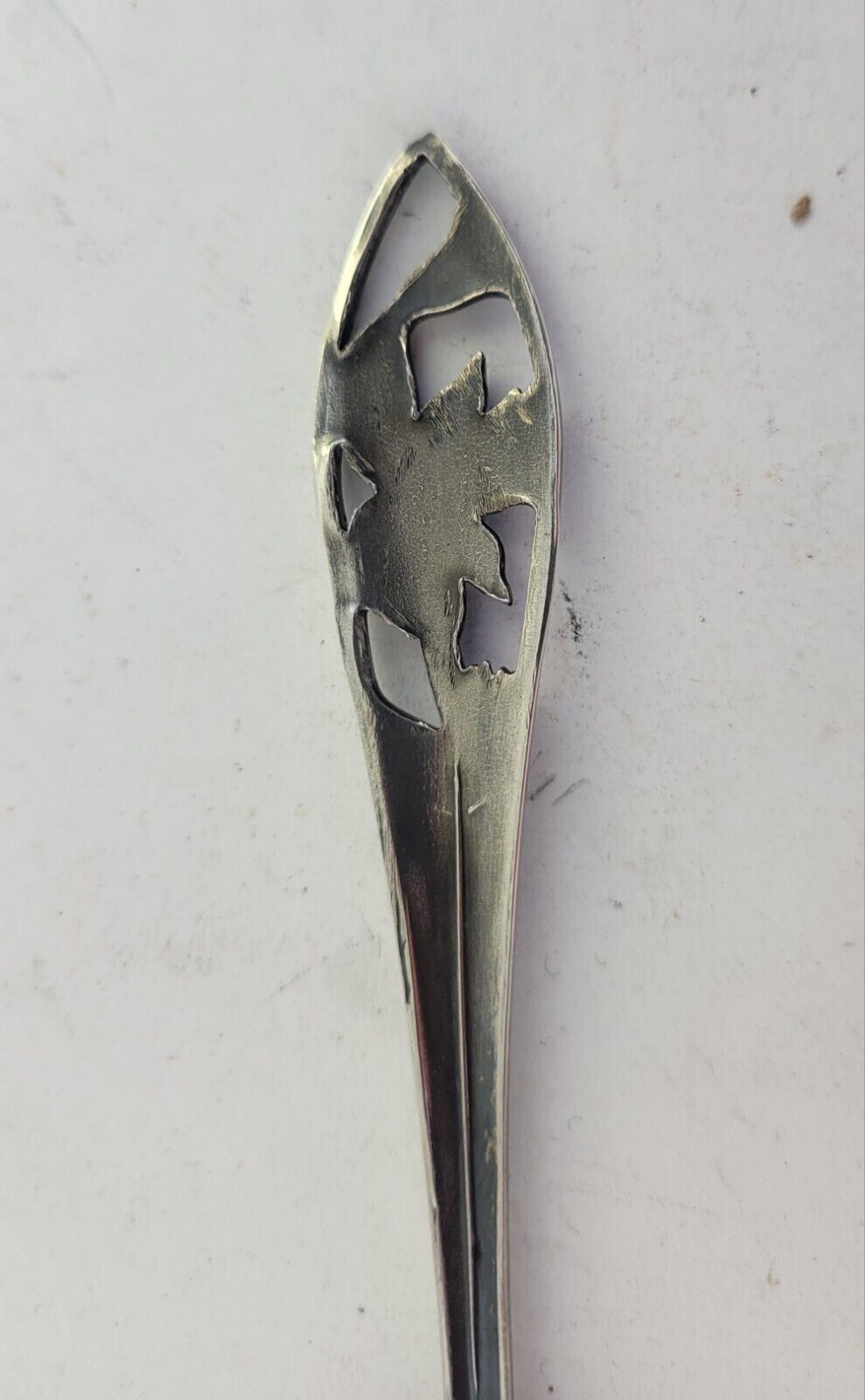 Colorado Sterling Silver 5 5/8" Souvenir Spoon .69oz. Columbine State Flower