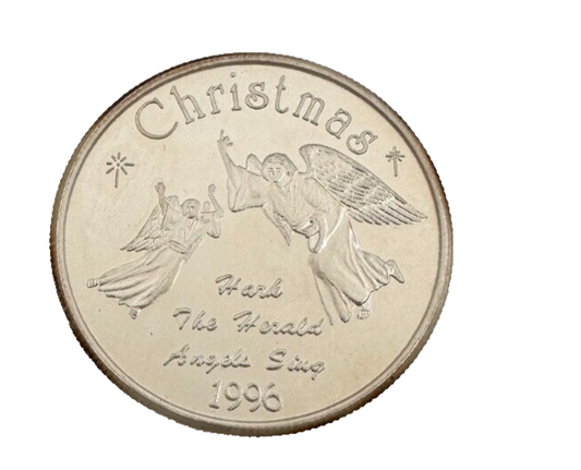 1996 Songs Of Christmas Series #1 1 oz .999 Fine Silver Round