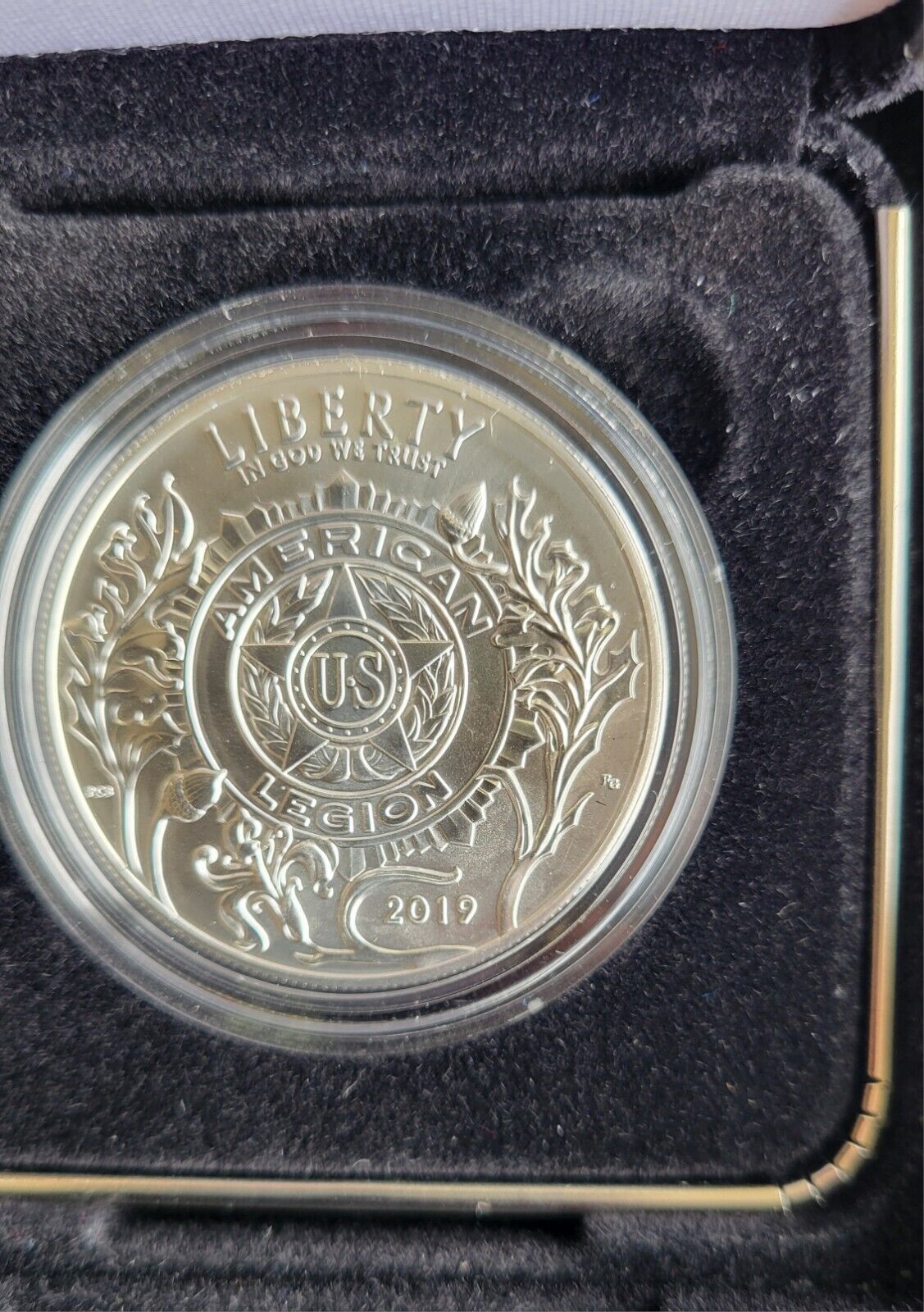 US Mint 2010, 07, 19 Commemorative Silver $1 Little Rock, Legion, Apollo, Vets
