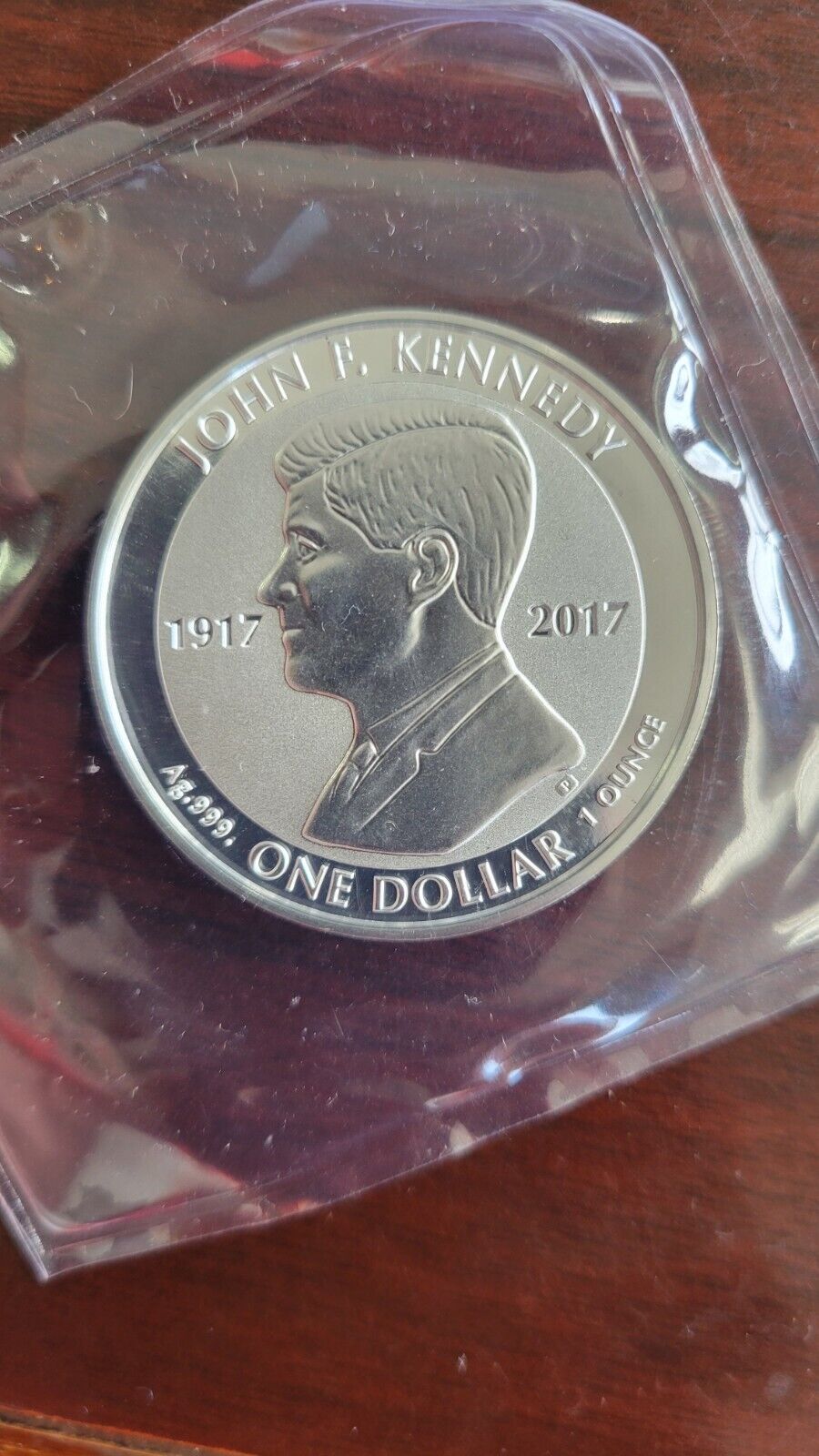 2017 John F Kennedy British Virgin Islands 1oz. .999 Fine Silver Commemorative