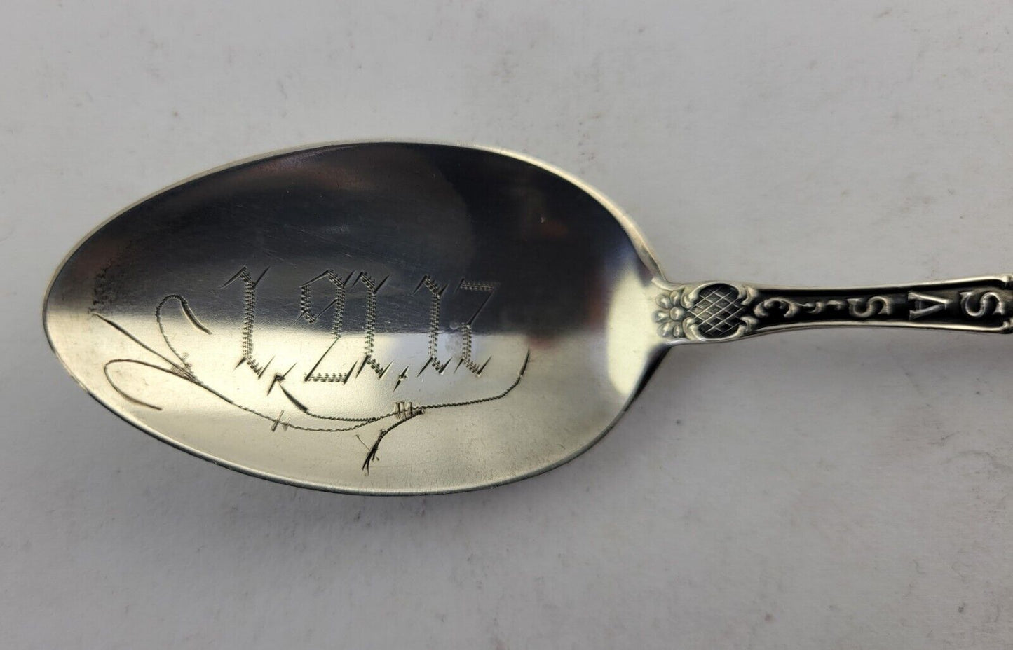 Kansas State Sterling Silver 5 3/8" Souvenir Spoon by Watson .54oz.
