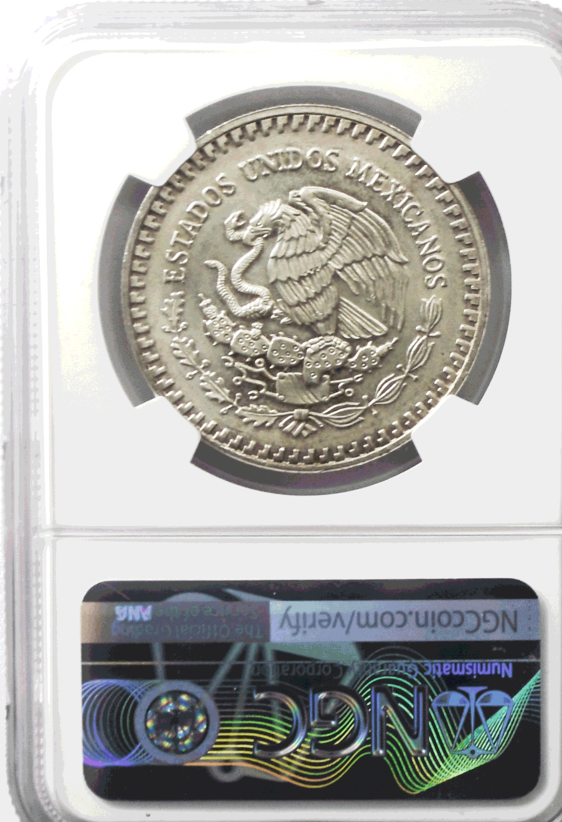 1992 Mexico 1 oz Silver Onza Libertad .999 Fine Silver Plata NGC MS64