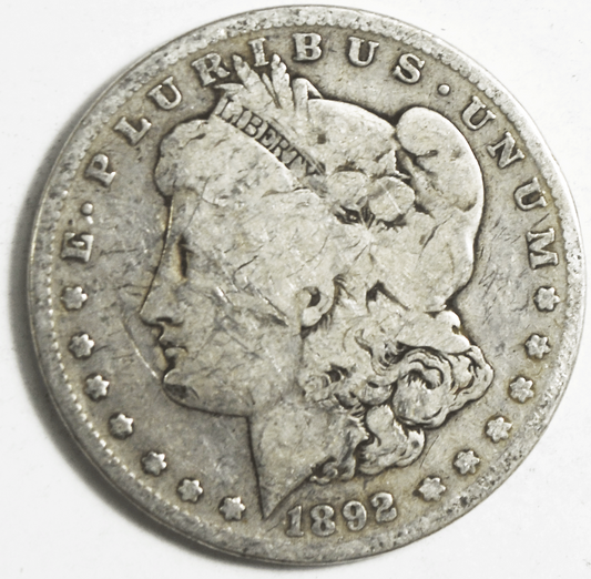 1892 S $1 Morgan Silver One Dollar US Coin San Francisco
