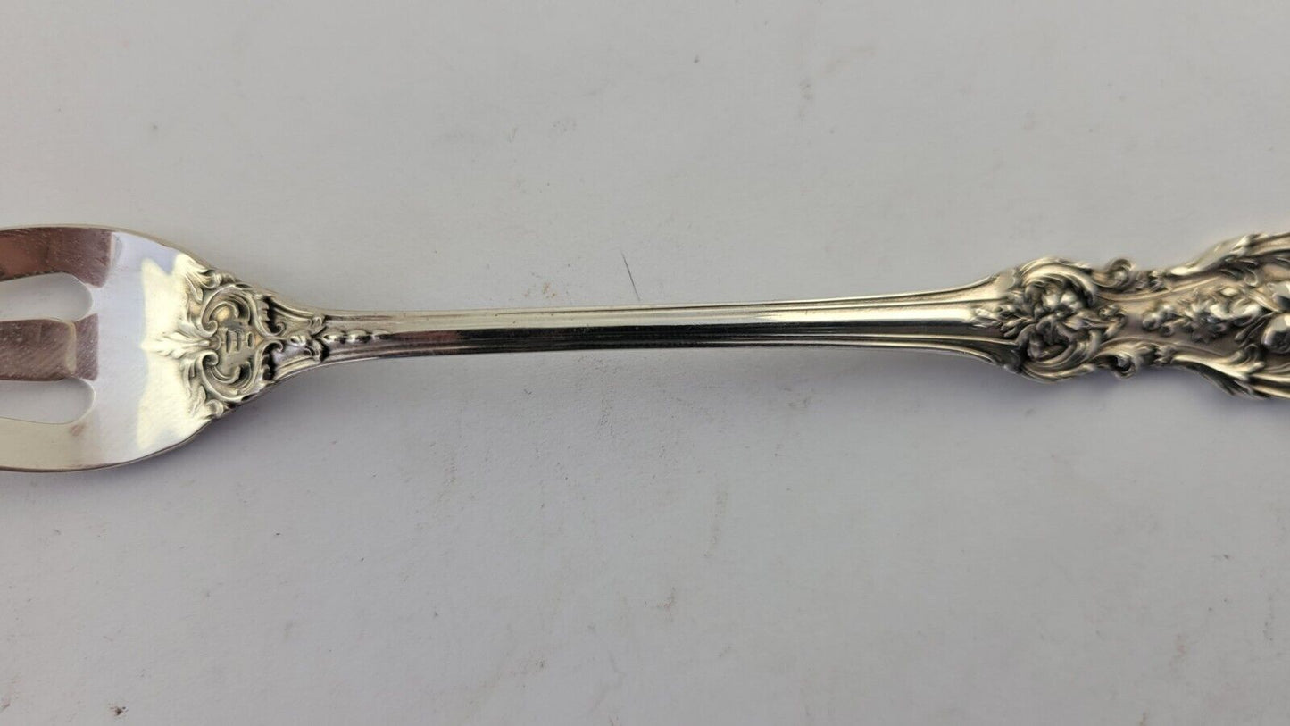 Reed & Barton Francis I Sterling 5 7/8" Short Handle Pickle/Olive Fork .78oz.