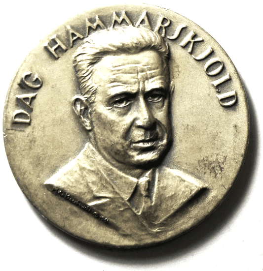 Dag Hammarskjold .999 Pure Silver 38mm Medal 33.3 Grams