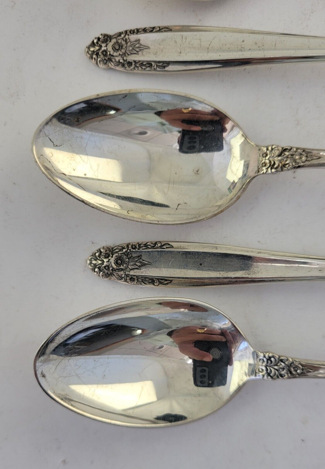 7pc. International Prelude Sterling Silver 7 3/8" Long Iced Tea Spoons 6.3oz.