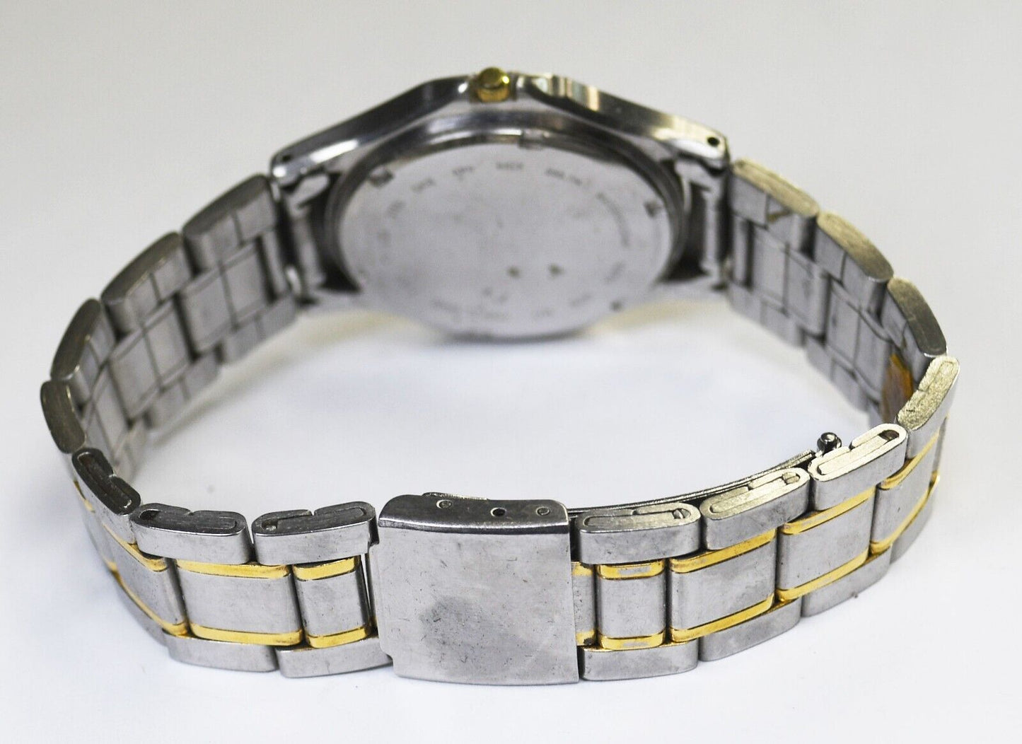 Winkler's Quartz 955 114 Two Tone Wristwatch Not Running 35mm 7" Wrist