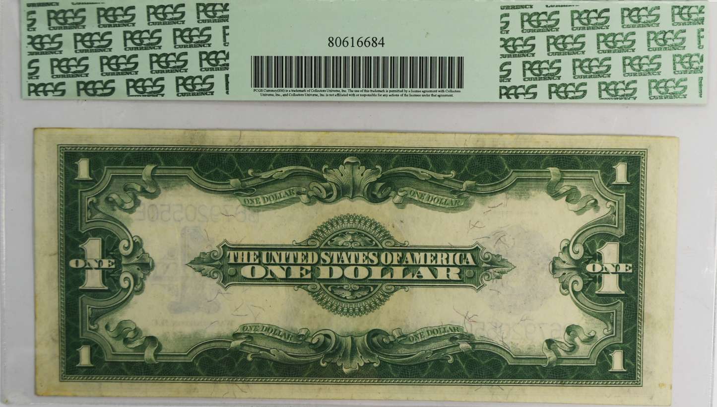 1923 $1 Silver Certificate Large Note Blue Seal B67920550E FR#238 About New 50