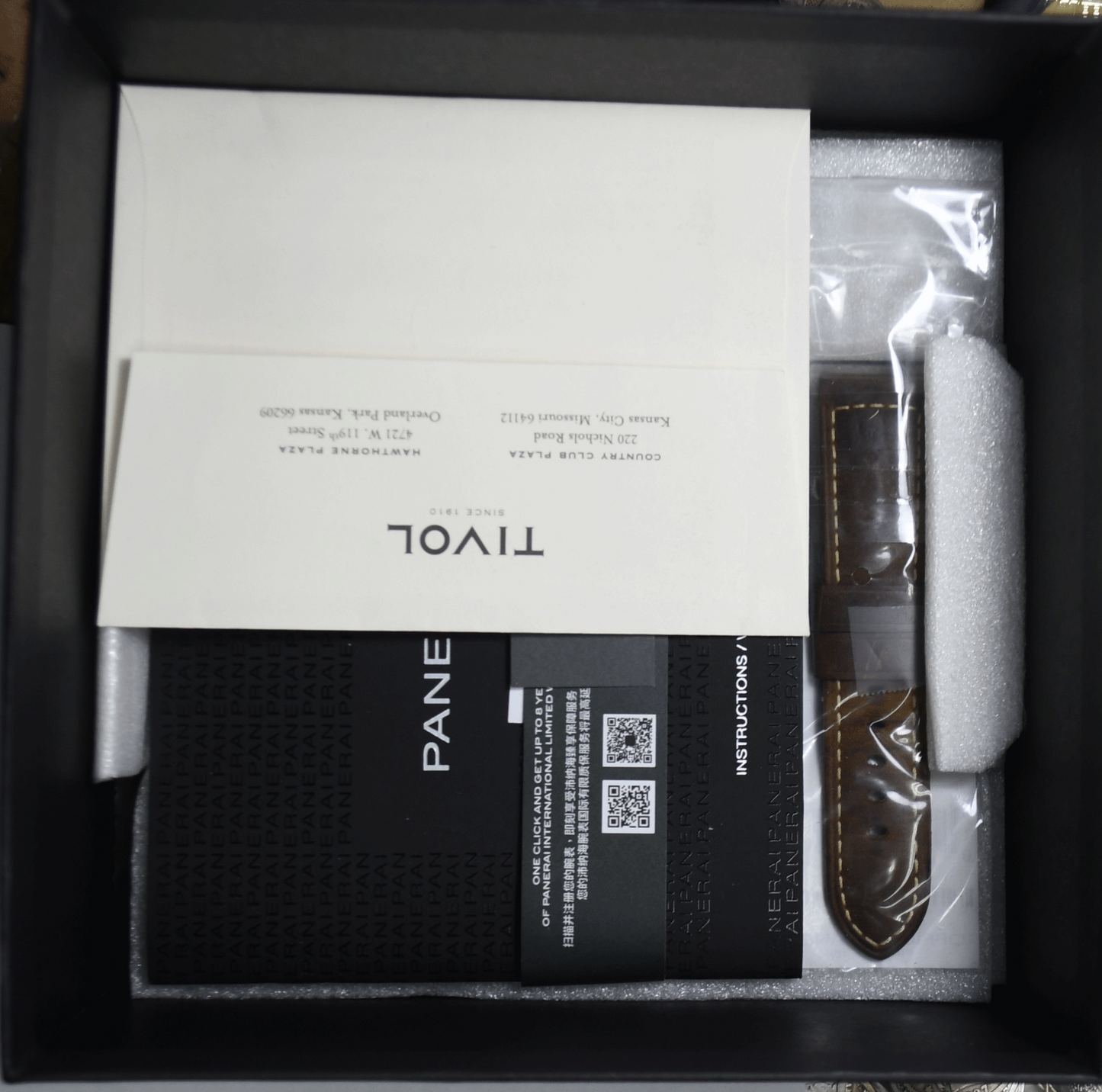 Panerai Luminor 8 Days Giorni 44mm SS OP7347 WR300m Box Papers & Strap PAM00915