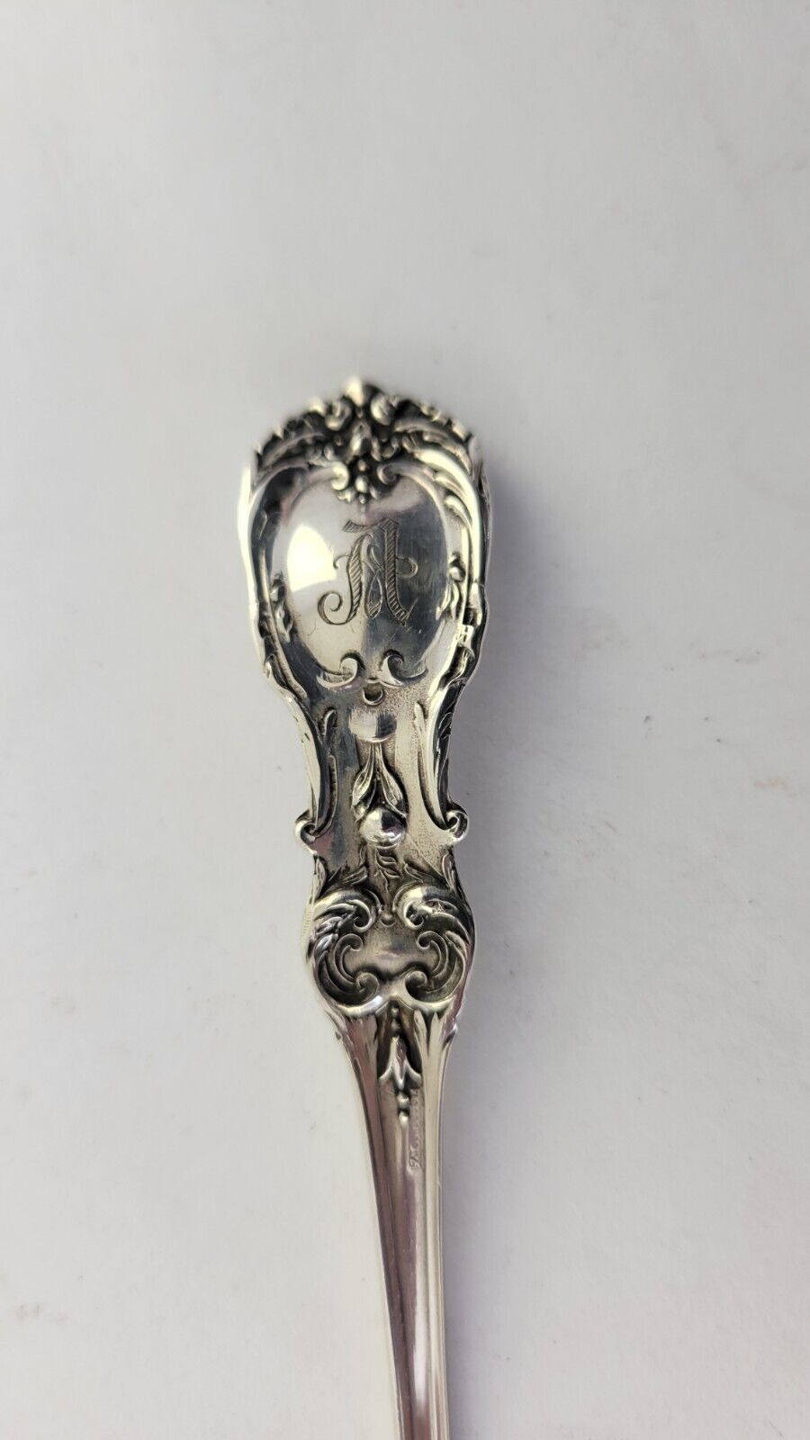 Reed & Barton Francis I Sterling 5 7/8" Short Handle Pickle/Olive Fork .78oz.