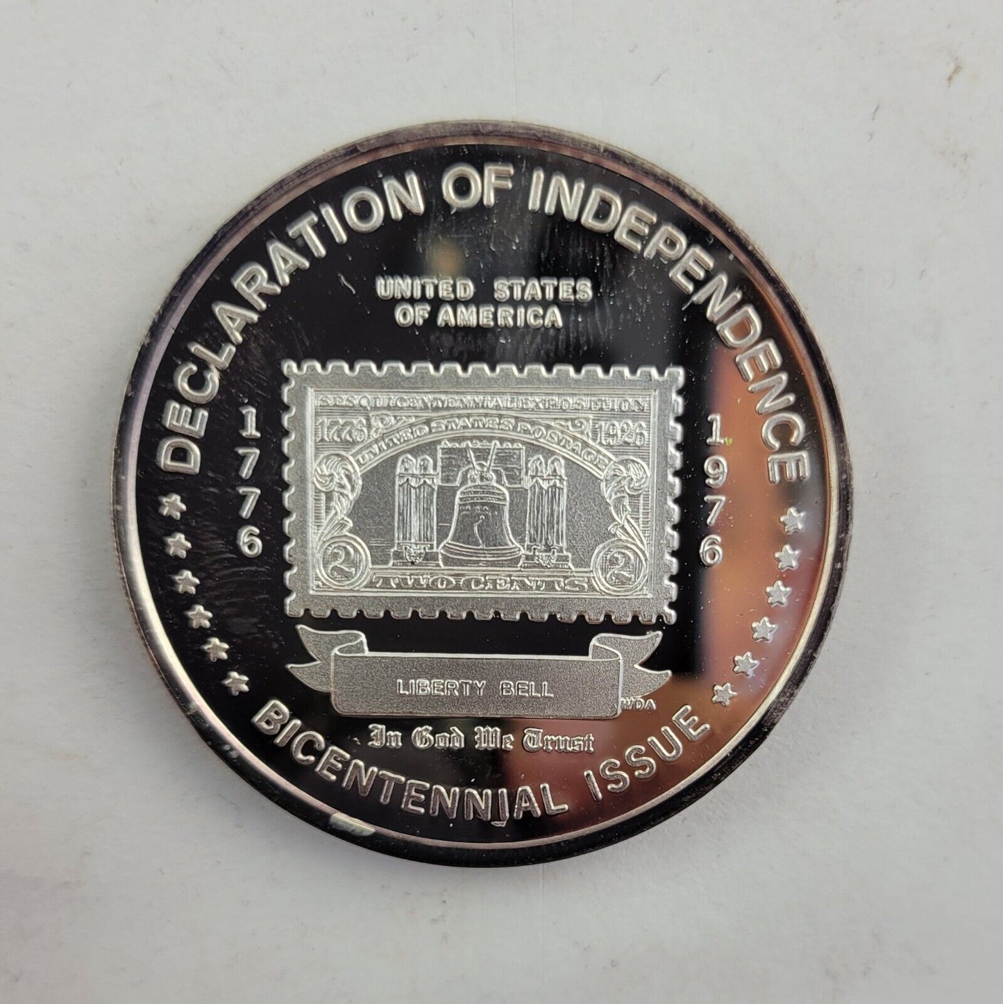 Liberty Bell .999 Silver Declaration Of Independence 1oz Fine Bicentennial Issue