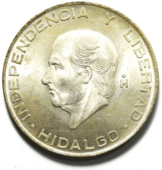 1956 Mexico Estados Unidos Mexicanos Five 5 Pesos Silver Coin KM#469