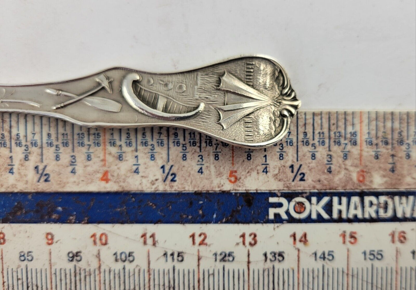 Spokane Falls Washington Silver 5 1/2" Souvenir Spoon .64oz. w/Goldwash Bowl