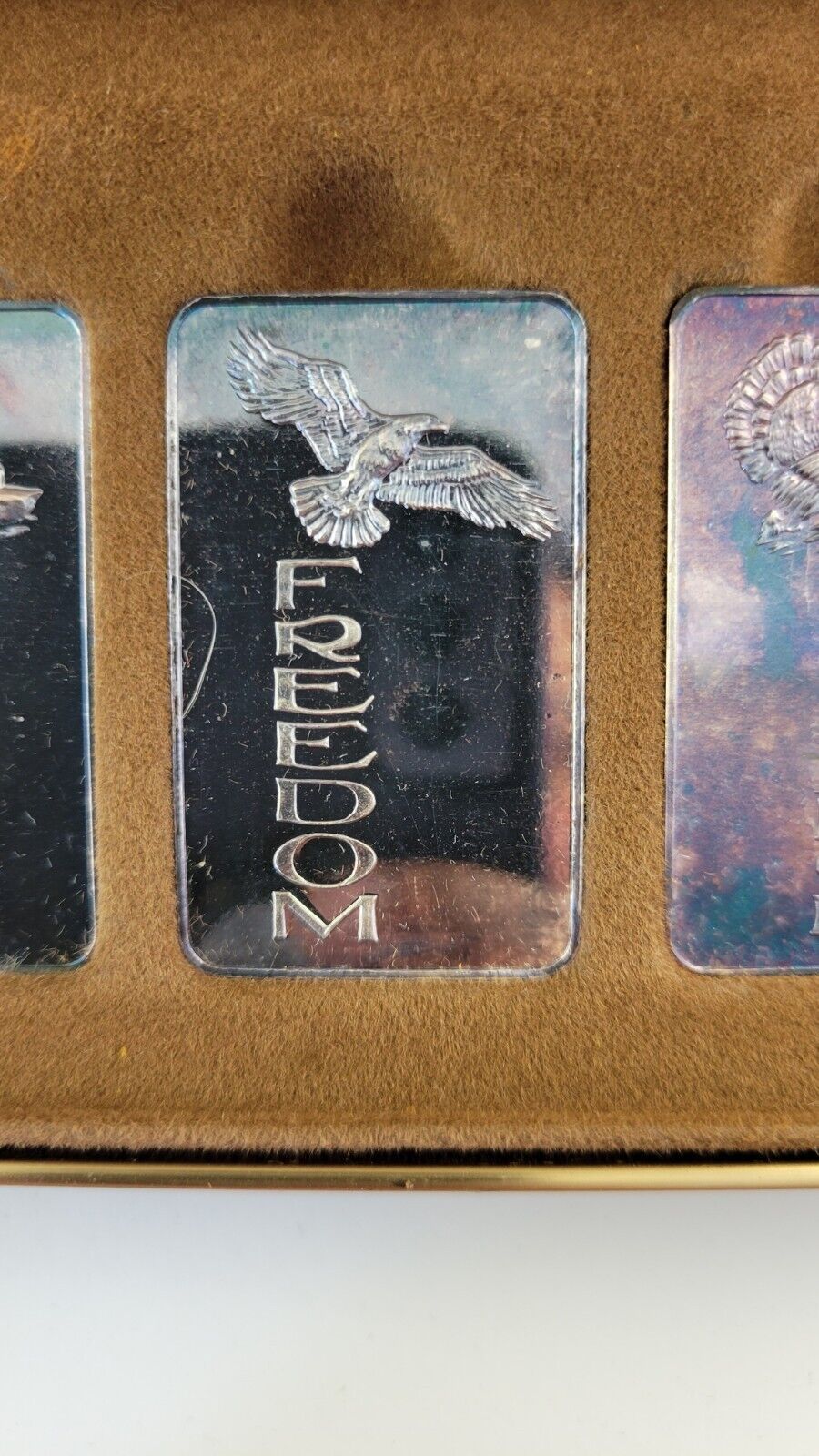 1973 Mount Everest Mint 3oz. Thanksgiving Blessings Silver Set .999 Fine Boxed