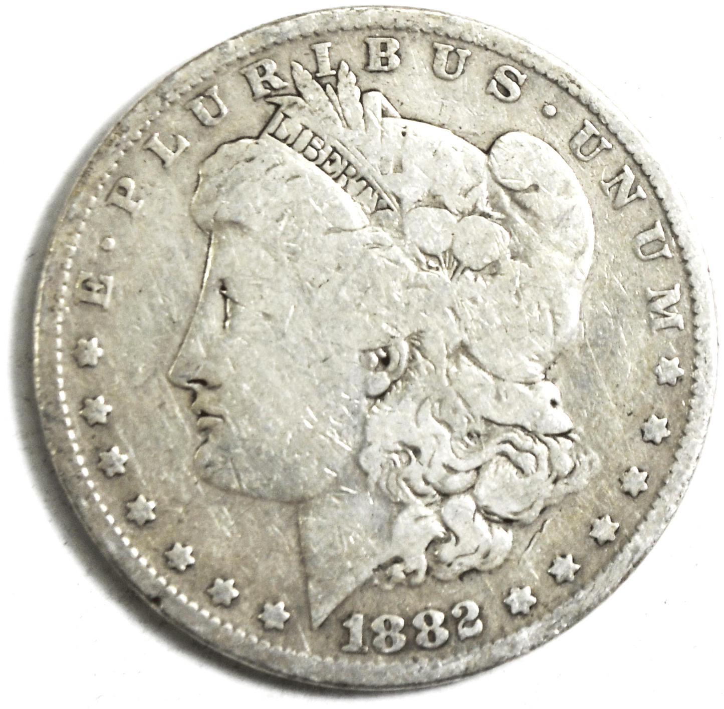 1882 O/S $1 Morgan Silver One Dollar New Orleans VAM 4