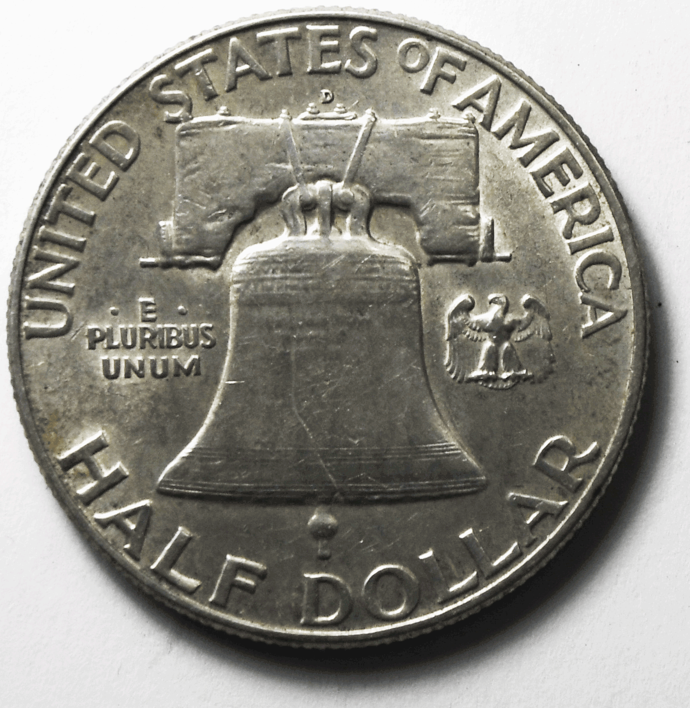 1950 D 50c Franklin Silver Half Dollar Fifty Cents Denver AU
