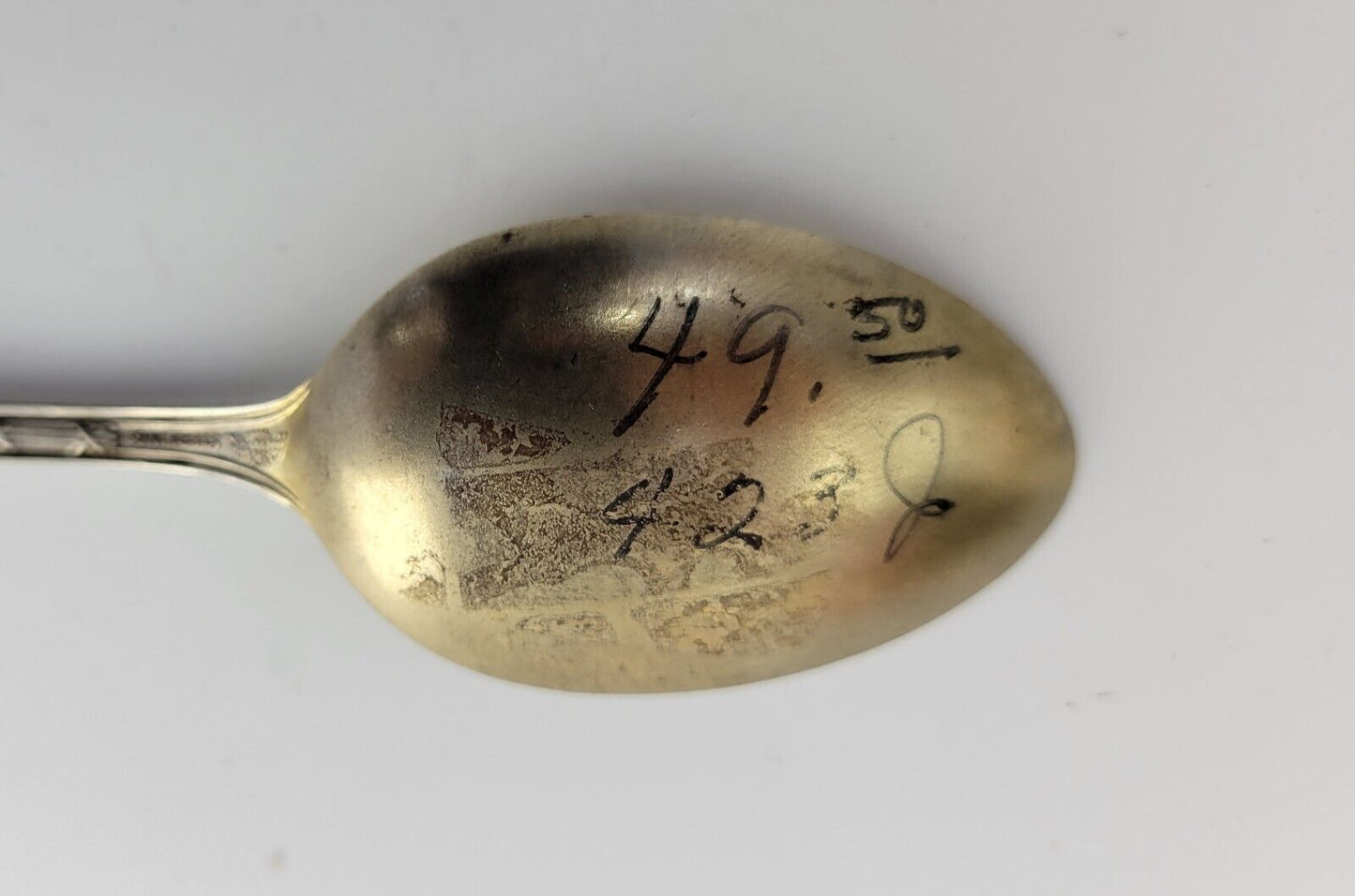 New Union Station Wichita Kansas Sterling Silver 5 1/2" Souvenir Spoon .61oz.