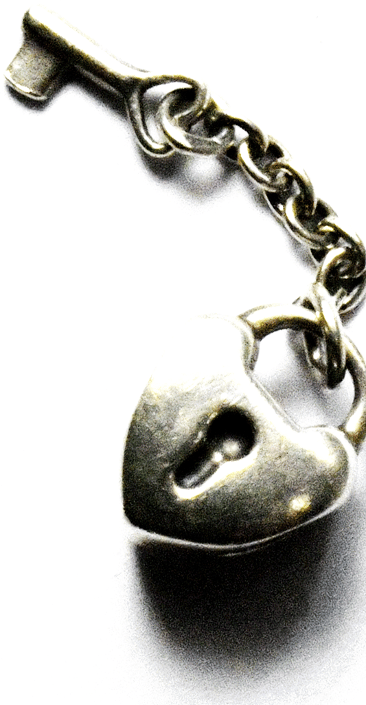 Sterling Silver Pandora Key To My Heart Lock Charm 790971