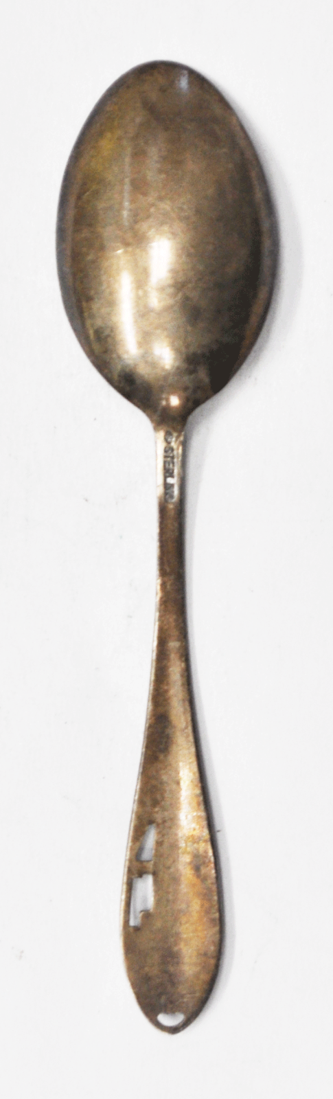 Sterling Abilene Kansas Cutout Eisenhower Museum " Souvenir Spoon 3.5"