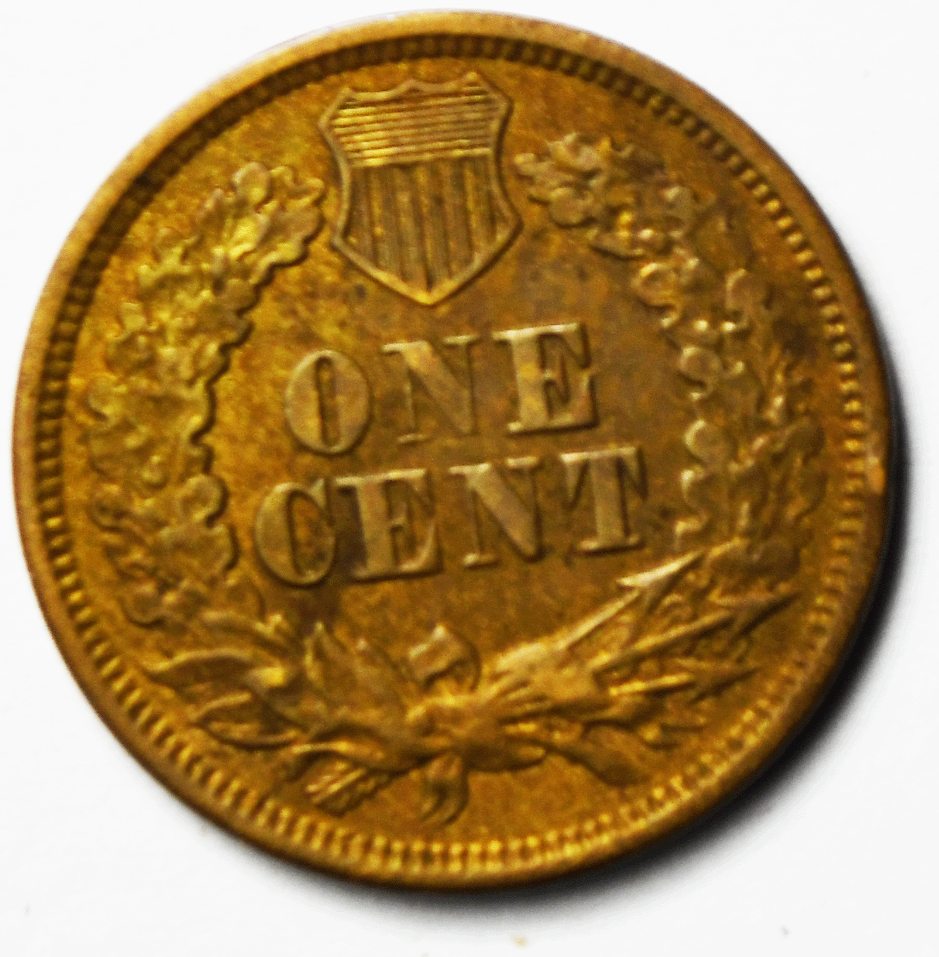 1864 L 1c Indian Head Penny One Cent US Philadelphia L In Ribbon FS-2306 86/86