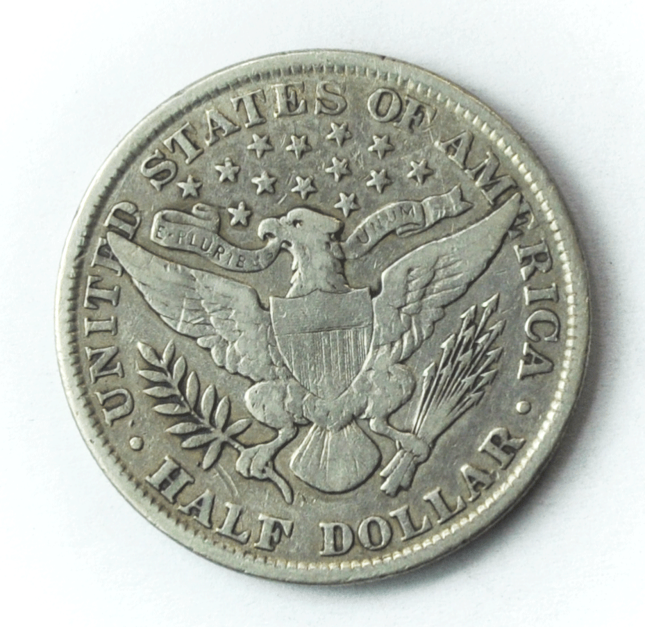 1899 50c Barber Silver Half Dollar Fifty Cents US Philadelphia
