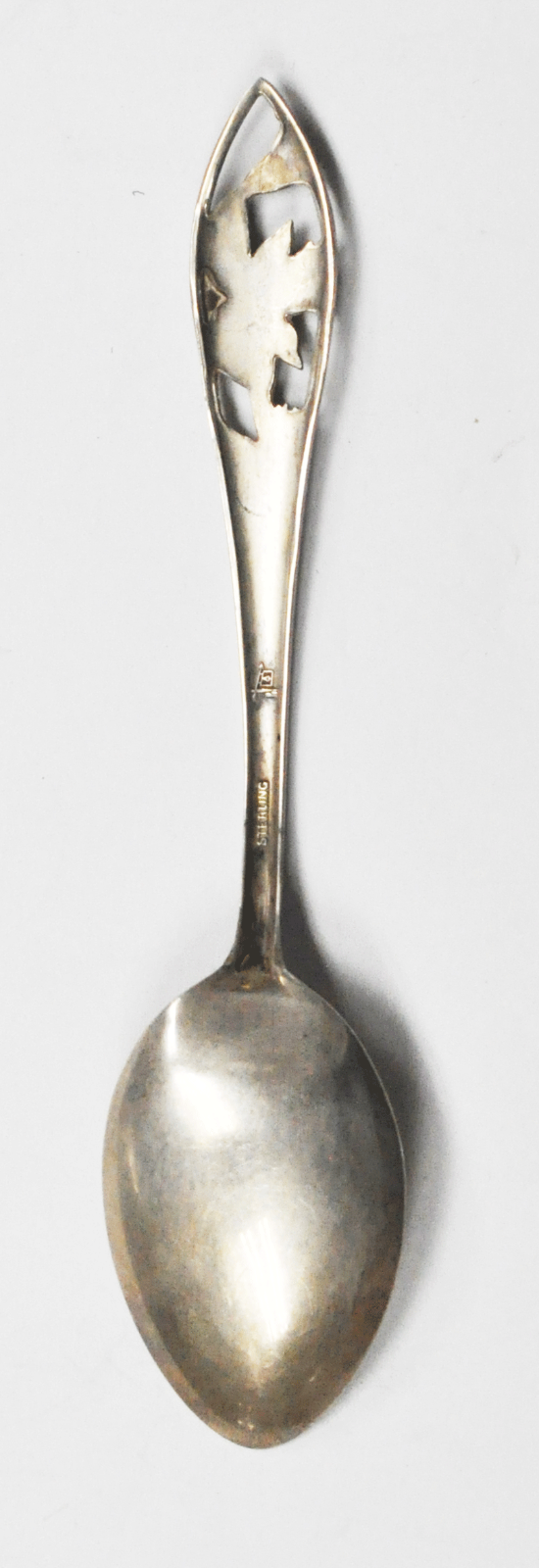 Sterling Silver Bell Trading Colorado Flower Cut Out Souvenir Spoon 5-5/8"
