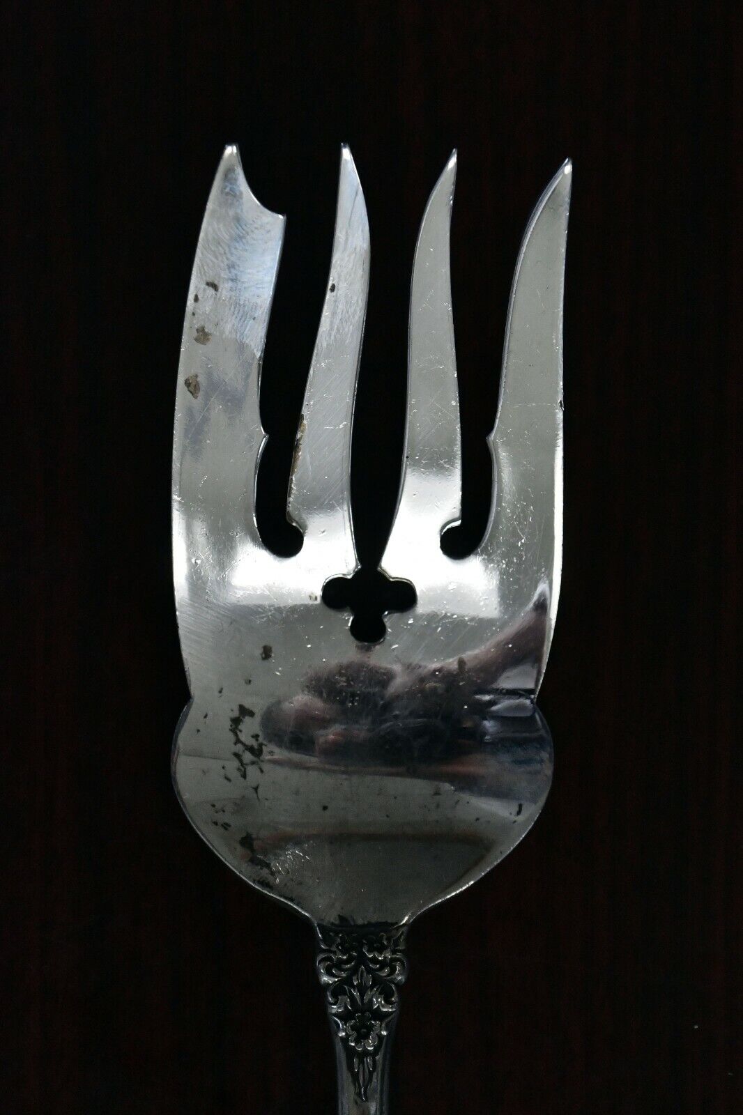 Prelude by International Sterling Silver 9" Large Cold Meat Serving Fork 2.6 oz