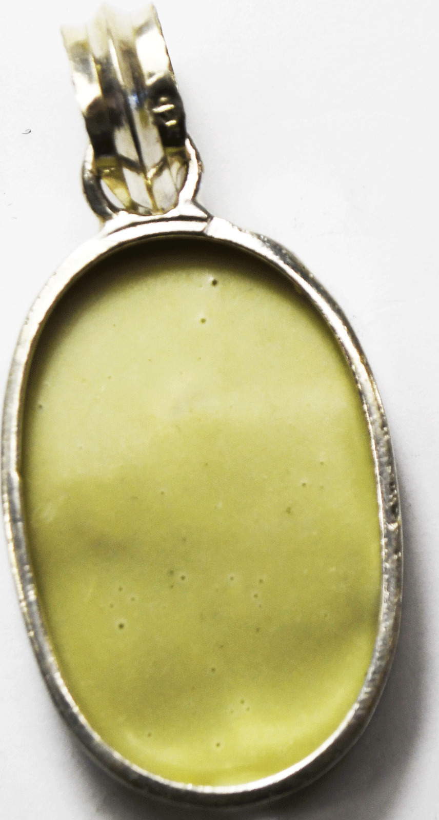 Sterling Silver Oval Abalone MOP Pendant 55mm x 25mm
