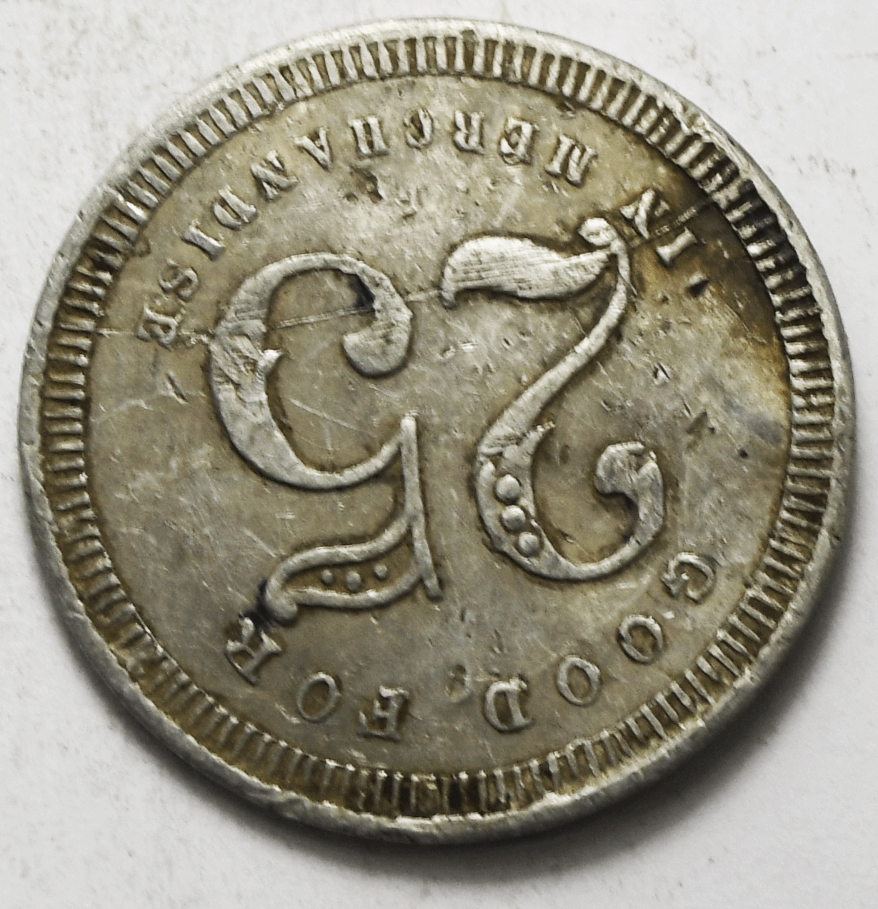 WF Young Oxford Nebraska Aluminum Trade Token 27mm