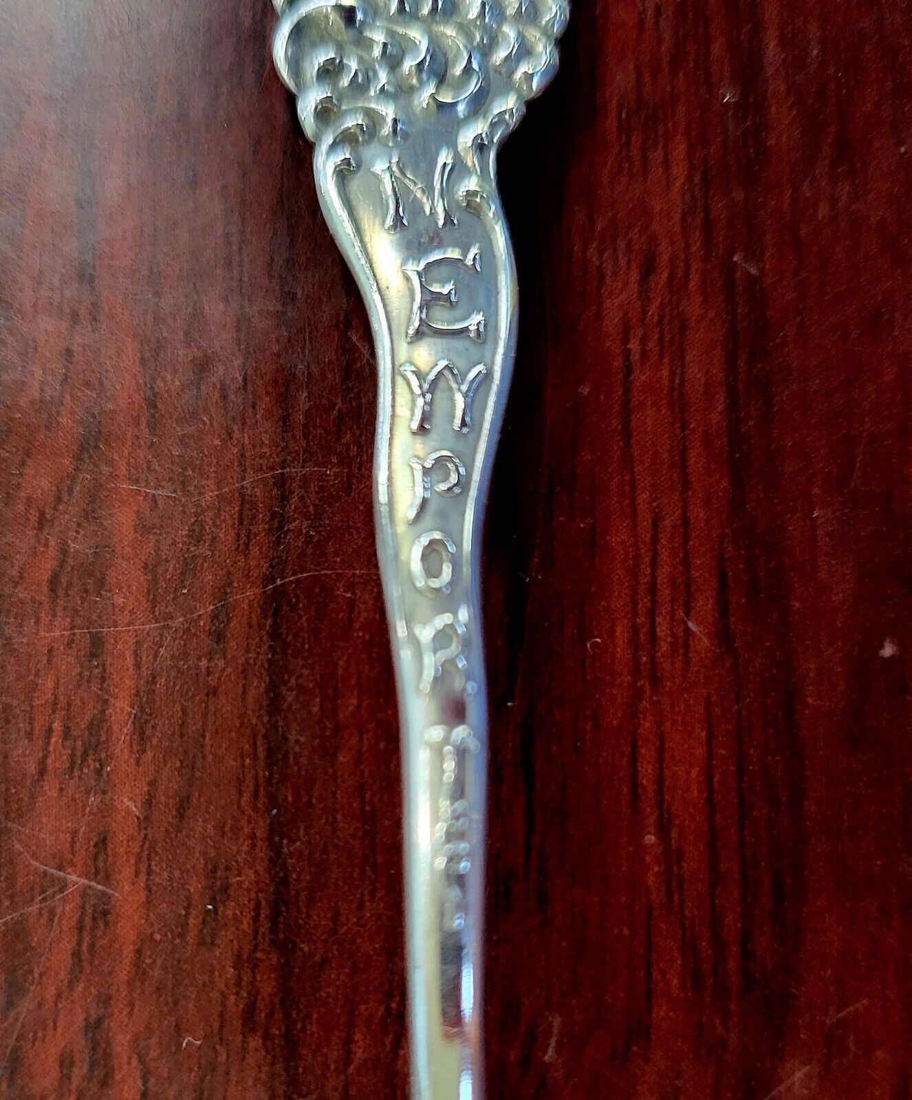 Newport Sterling Silver Souvenir Spoon 4 7/16" Whiting Company .38oz.
