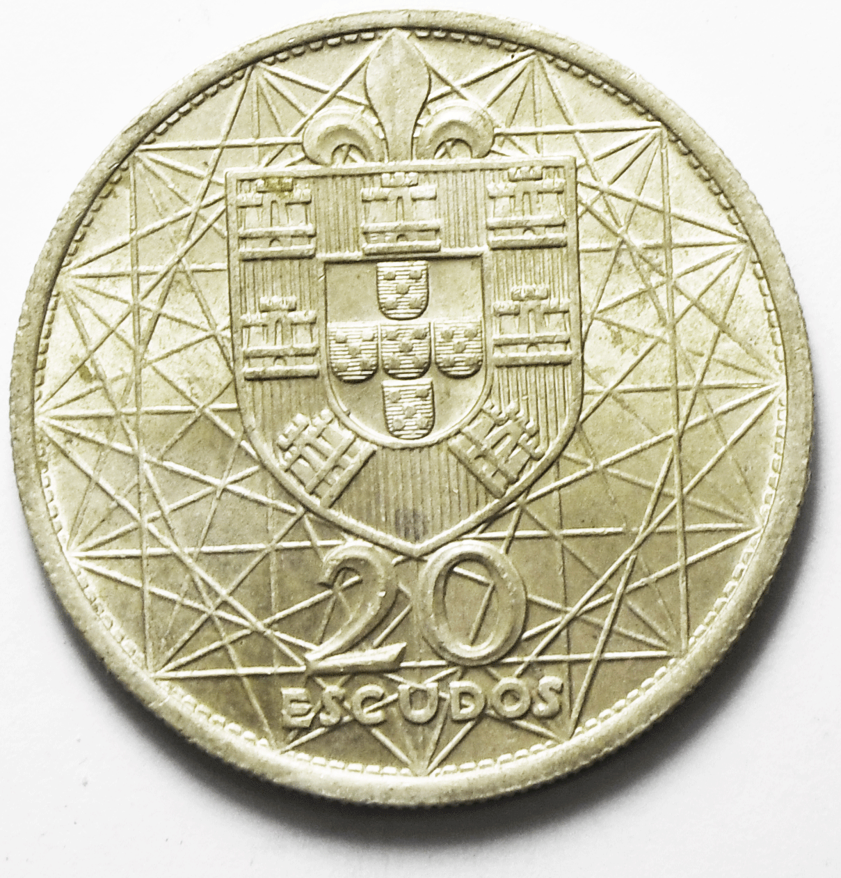 1966 INCM Portugal 20 Escudos KM# 592