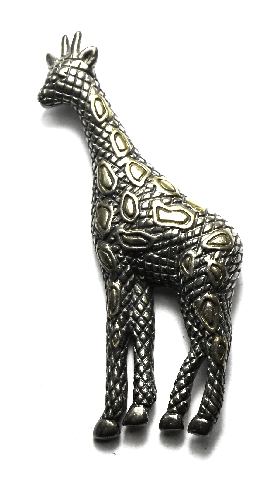 Sterling Silver Giraffe Brooch Pin 66mm x 23mm