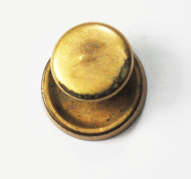 Vintage Gold Filled Etched Floral Button Cufflinks 15mm x 7mm