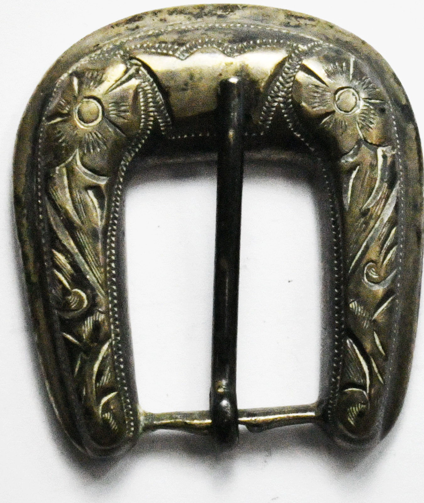 Sterling Silver Plamex Heavy Belt Buckle 1-3/4" x 1-1/2" 17mm Belt