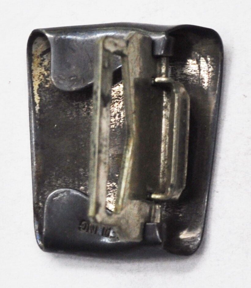 Sterling Silver Dark Toned Belt Buckle 39mm x 33mm