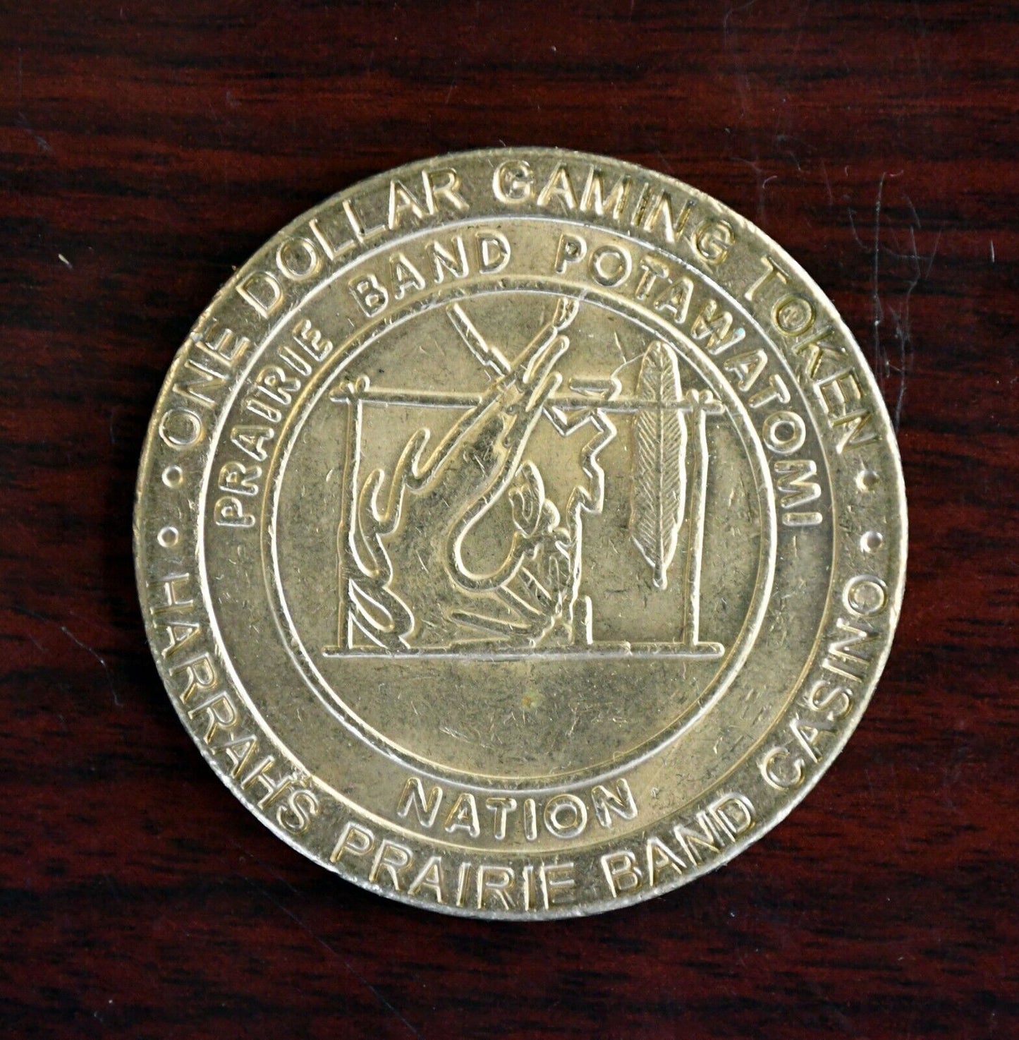 Prairie Band Casino One Dollar Gaming Token Potawatomi Mayetta Kansas