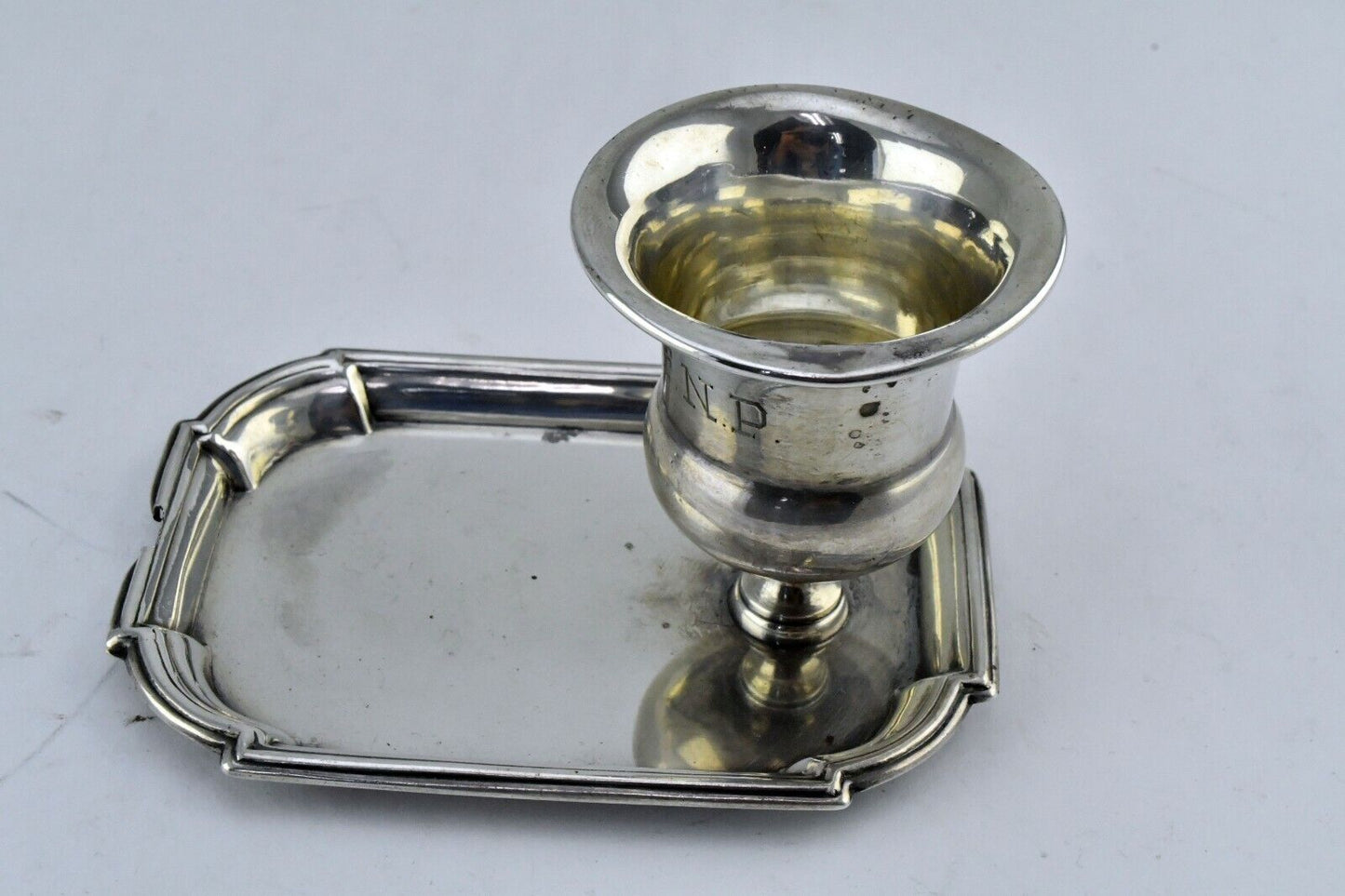 Revere 2.8 oz.Sterling Silver #439 Tooth Pick Holder and Tray 4" x 2 7/8"