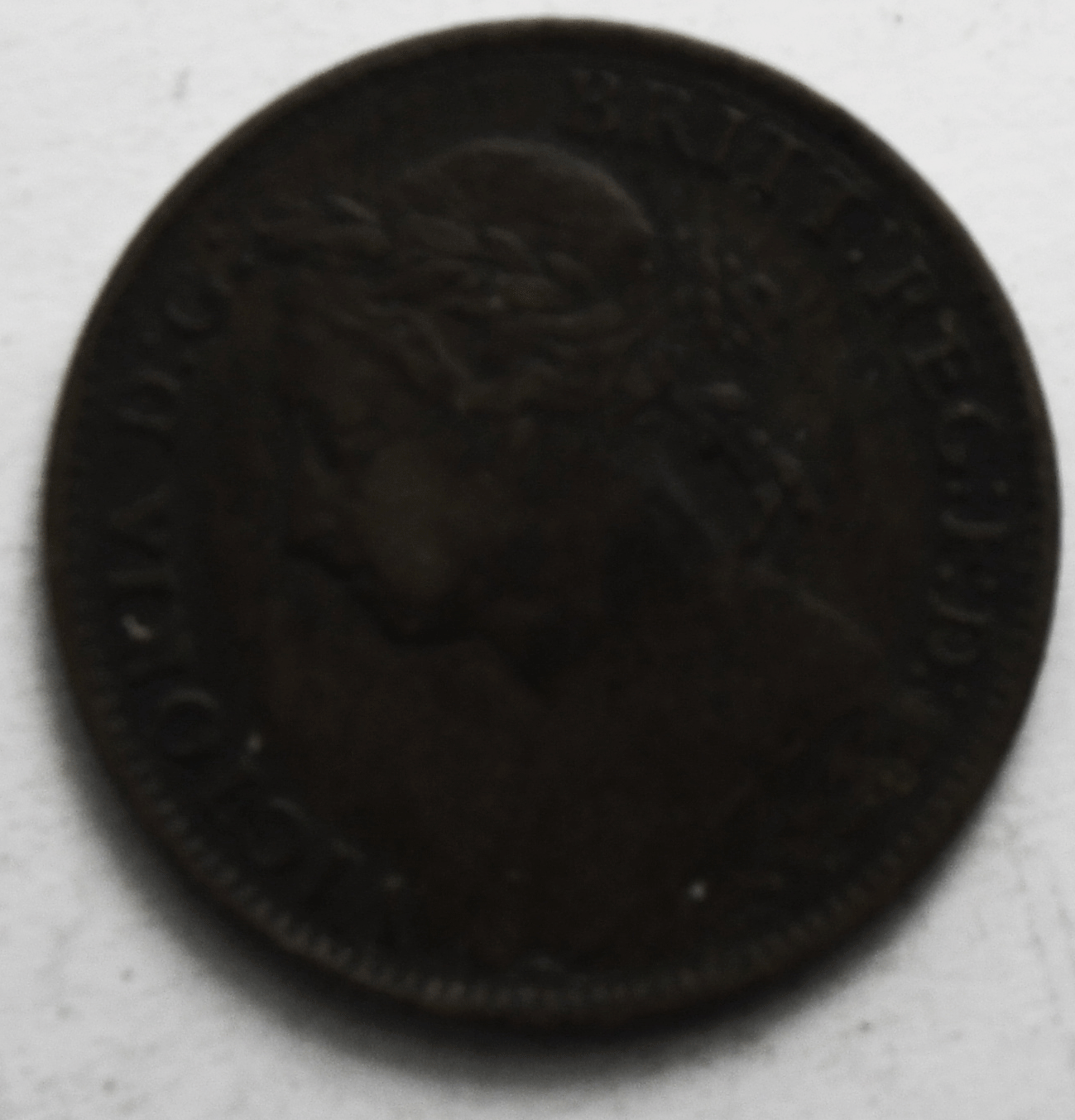 1884 Great Britain One Farthing KM# 753 Bronze Coin
