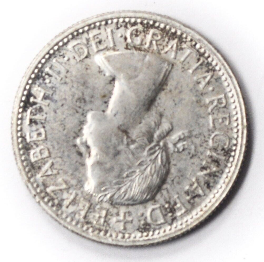 1954 Australia Florin Silver Coin KM# 55