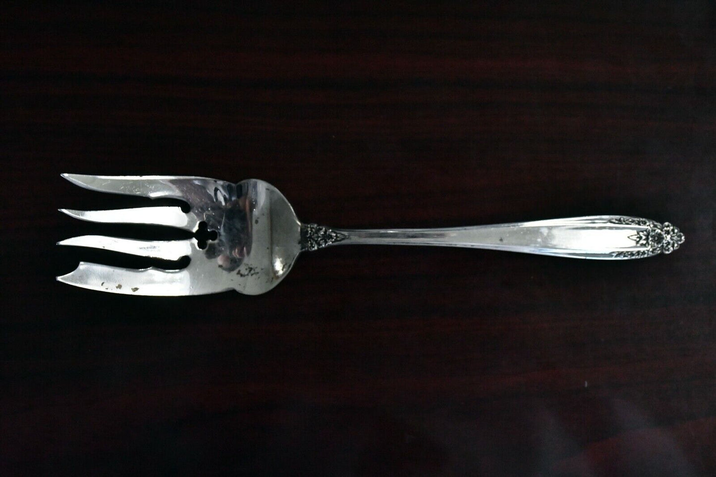 Prelude by International Sterling Silver 9" Large Cold Meat Serving Fork 2.6 oz