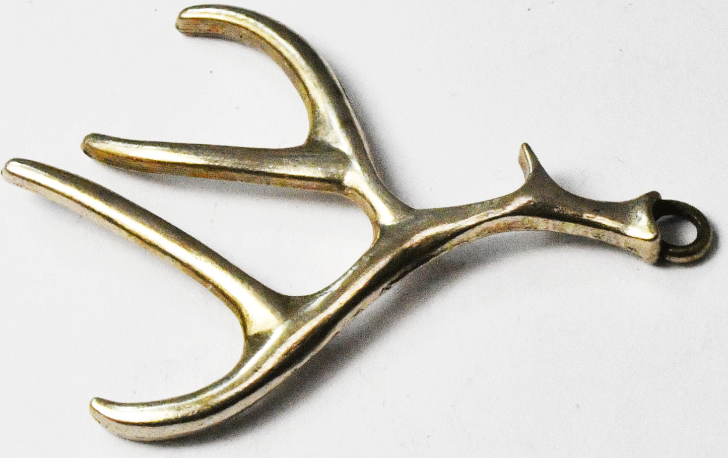 Silver Plate Antler Pendant 1-1/2" x 2" Tree Branch Fob