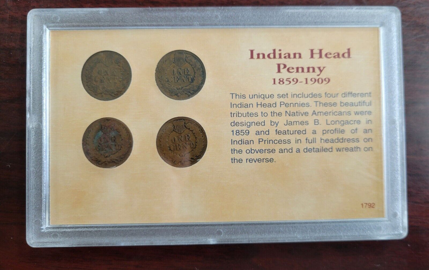 Indian Head Penny Collection - Coins of the American Frontier 1900, 06, 05, 04