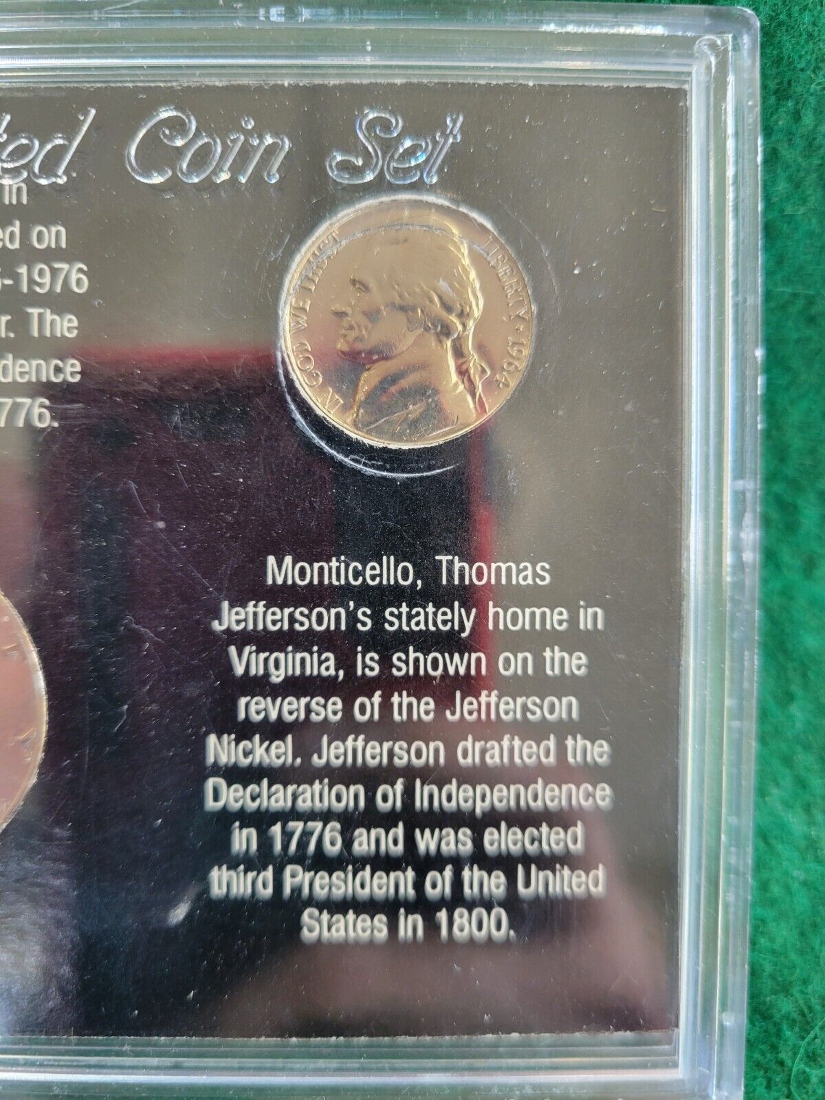 US Monument Coin Collection Lincoln Memorial, Independence Hall, Monticello 3pc