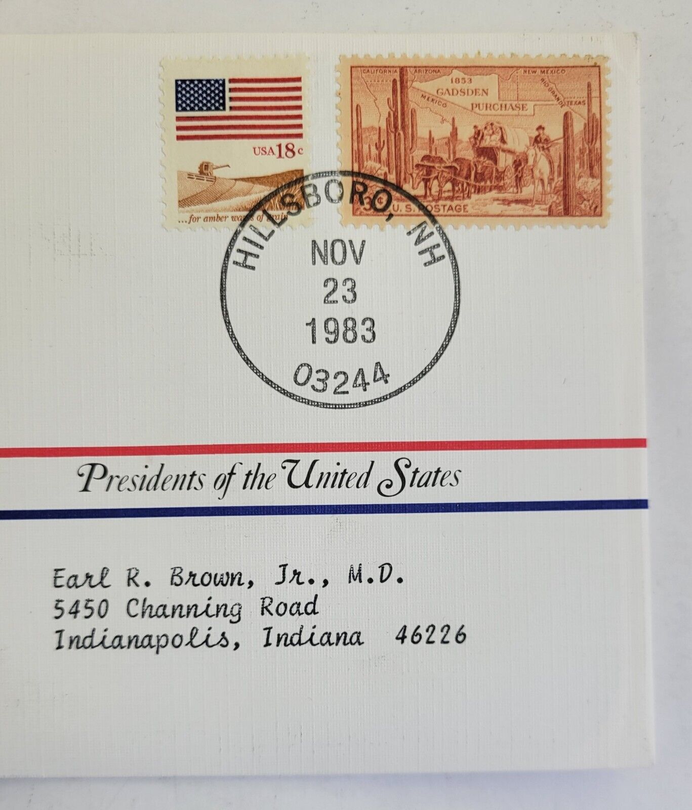 F Pierce Presidential Covers Medal Postal Commemorative Society Gold Plated