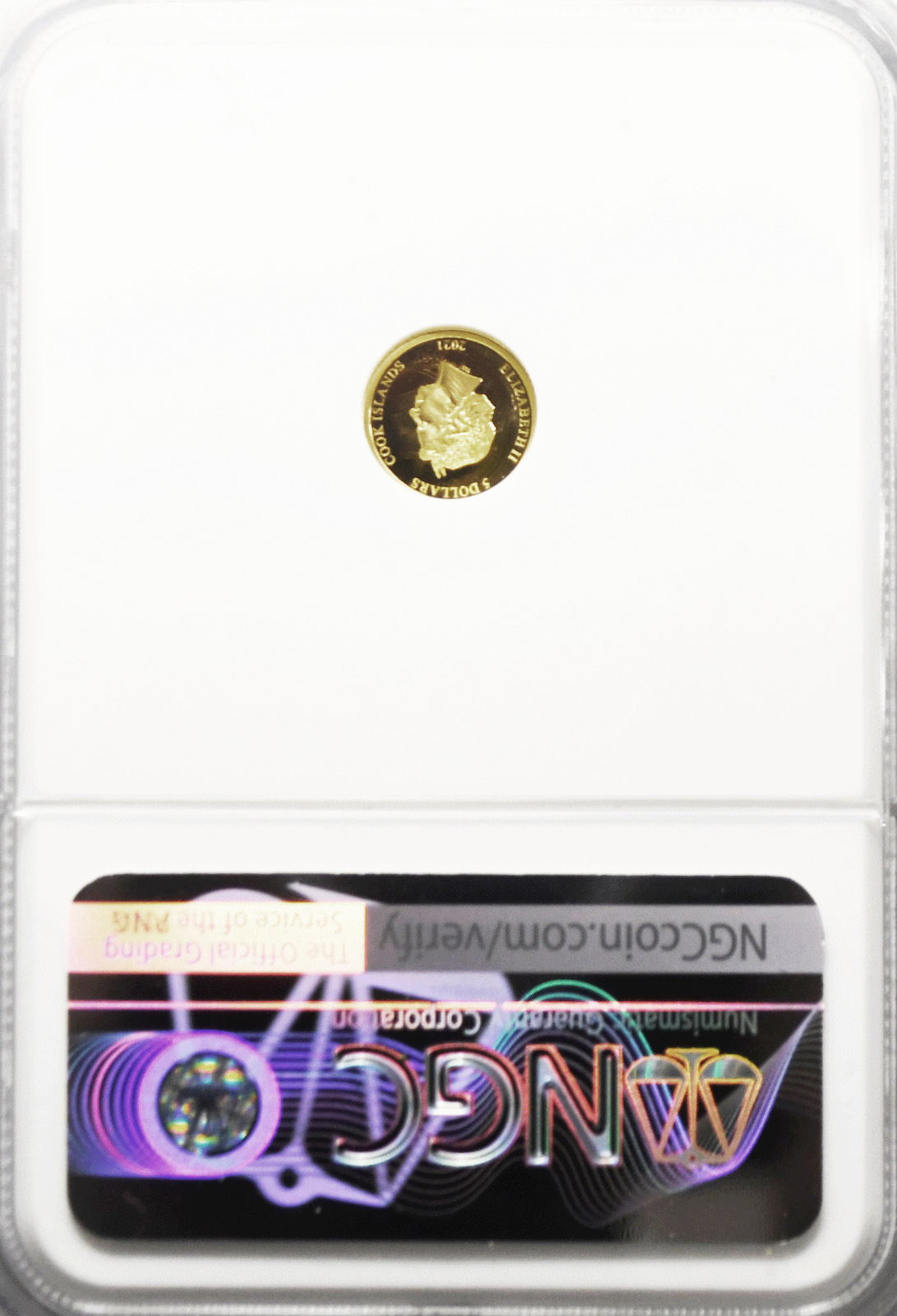 2021 $5 Cook Is Gold .5g Animal Series 7k NGC PF70 UC NM Greater Road Runner