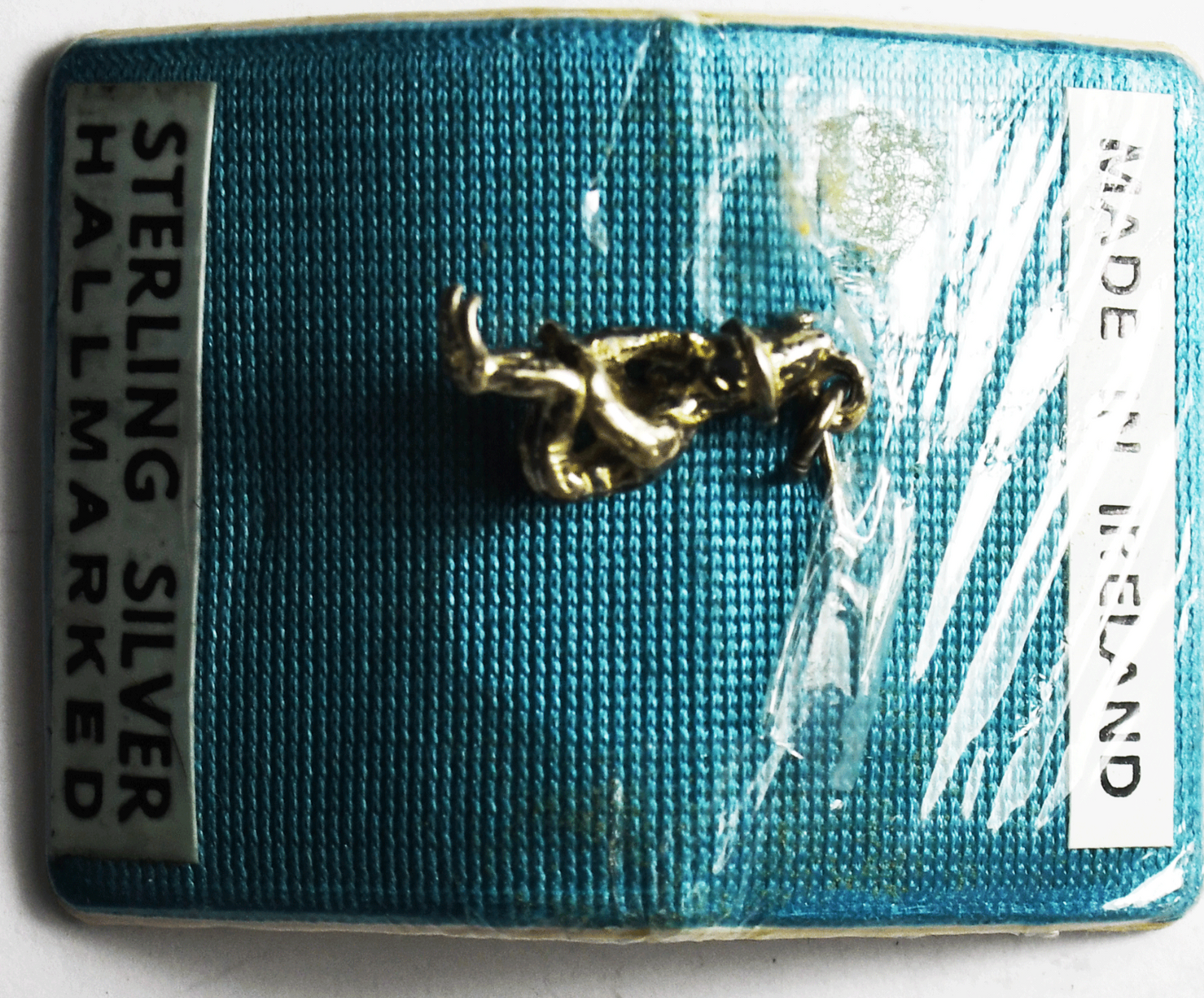 Sterling Ireland Gnome Thinking Man Carded Charm 18mm x 6mm
