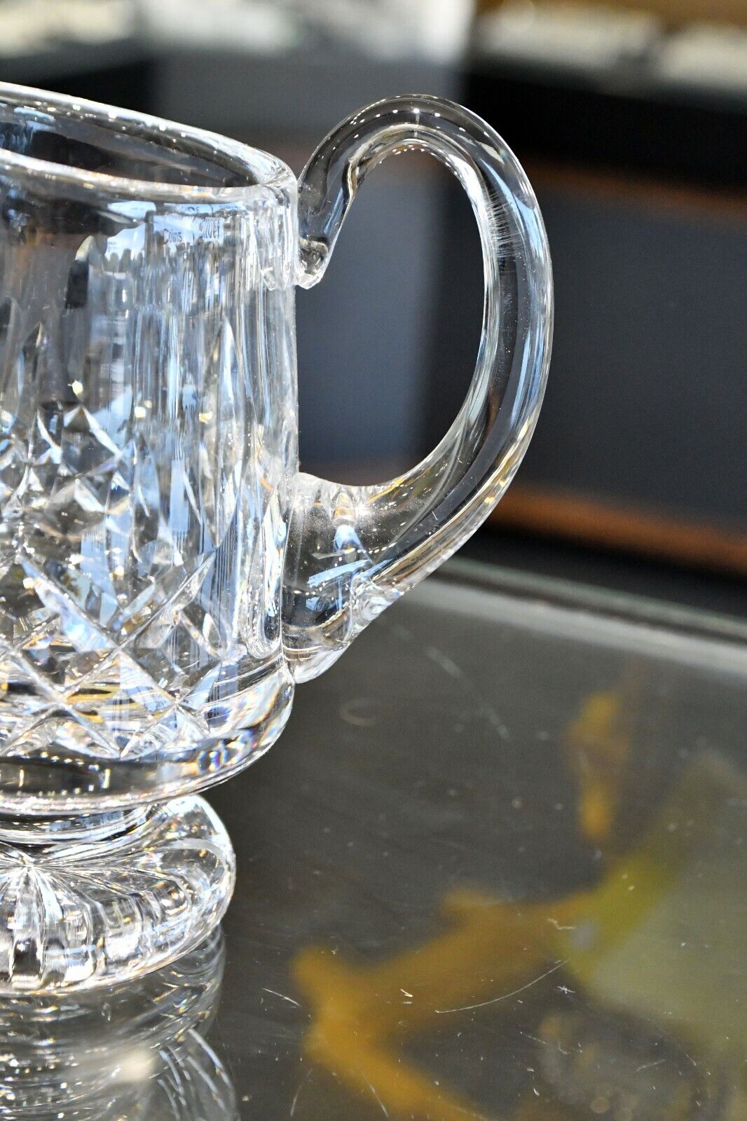 Lismore by Waterford 24% Lead Crystal Hand Cut Creamer 4 1/2"