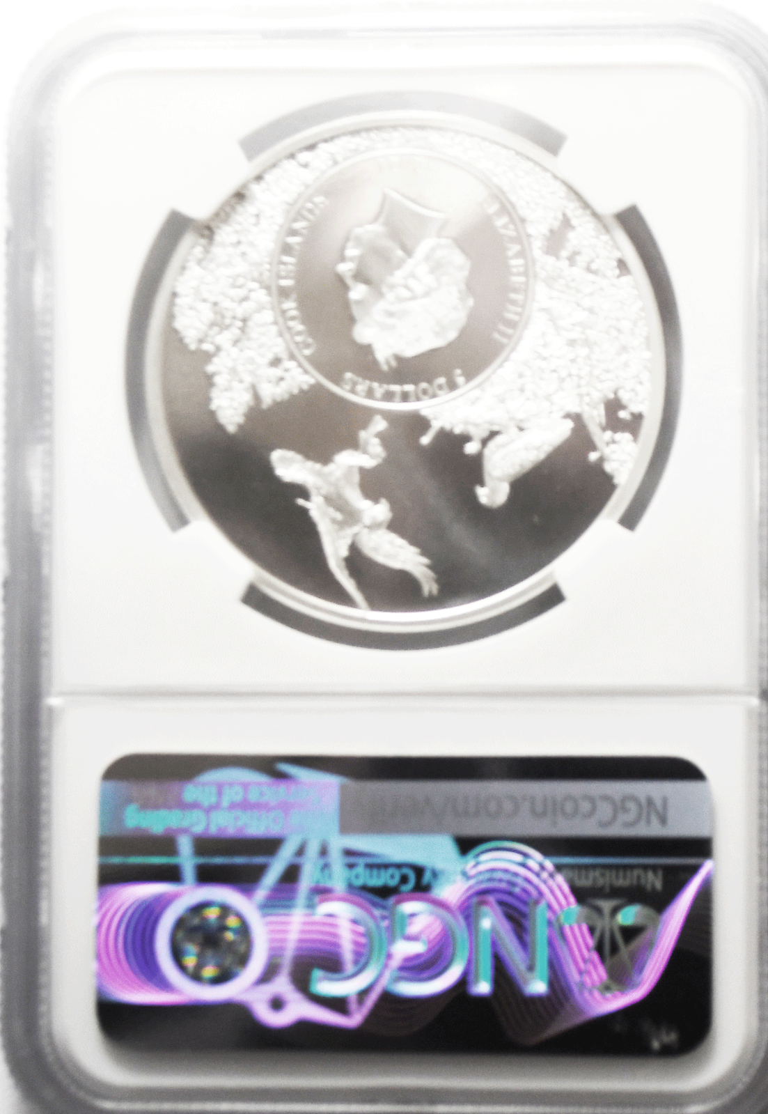 2021 $5 Cook Is Animal Series 7k w Card NGC MS70 Utah Rocky Mountain Elk